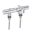 GROHE - Mitigeur baignoire thermostatique Grohtherm 800 Cosmopolitan 1/2 avec colonnettes Idro'Flex - vignette