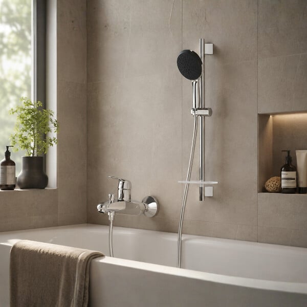 GROHE - Pack mitigeur BD mécanique Swift + Douchette Vitalio Start 110 + Barre Quickflix Vitalio Smartactive + Flexible - large