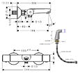HANSGROHE - Mitigeur baignoire thermostatique Ecostat Universal chromé - vignette