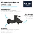GROHE - Mitigeur bain douche Start Edge noir mat - vignette