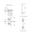 GROHE - Mitigeur baignoire thermostatique Grohtherm 800 Cosmopolitan 1/2 avec colonnettes Idro'Flex + Douchette 1 jet + Flexible - vignette