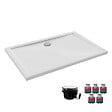 JACOB DELAFON - Receveur de douche 100 x 80 Gaspard rectangle céramique avec kit de réhausse et bonde - vignette