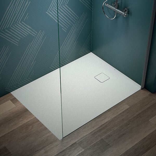 IDEAL STANDARD - Receveur de douche antidérapant Ultra Flat Evo recoupable avec évacuation largeur 120 x 90 - large