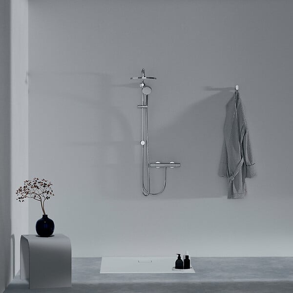 IDEAL STANDARD - Receveur de douche antidérapant Ultra Flat Evo recoupable avec évacuation largeur 120 x 90 - large
