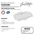 JACOB DELAFON - Receveur de douche 90 x 90 Gaspard céramique carré avec kit de réhausse et bonde - vignette