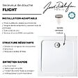 JACOB DELAFON - Receveur de douche 90 x 90 cm Flight carré blanc avec bonde verticale chromé - vignette