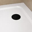 OTITEC - Receveurs de douche carré blanc - 90x90 - Siphon noir inclus - CARO - vignette