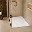 OTITEC - Receveurs de douche carré blanc - 90x90 - Siphon blanc inclus - CARO - vignette