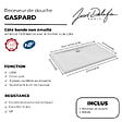 JACOB DELAFON - Receveur de douche 80 x 80 Gaspard céramique carré avec bonde - vignette