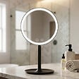SWISS AQUA TECHNOLOGIES - Miroir cosmétique pliable en plastique, 3 couleurs de lumière réglables, hauteur 34,5 cm, noir (SATZKLEDC) - vignette