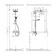 HANSGROHE - Hansgrohe Set de douche Crometta E 240 + cadeau gratuit tapis de salle de bain, beige (27271000-2BE) - vignette
