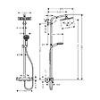 HANSGROHE - Hansgrohe set de douche Crometta E 240 + cadeau gratuit tapis de salle de bain Swis Aqua Technologies, gris (27271000-DSE) - vignette