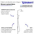 DURAVIT - Colonne de douche sans mitigeur Shower system Reno - vignette