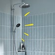 GROHE - Colonne bain douche thermostatique Vitalio Start System Chromé - vignette