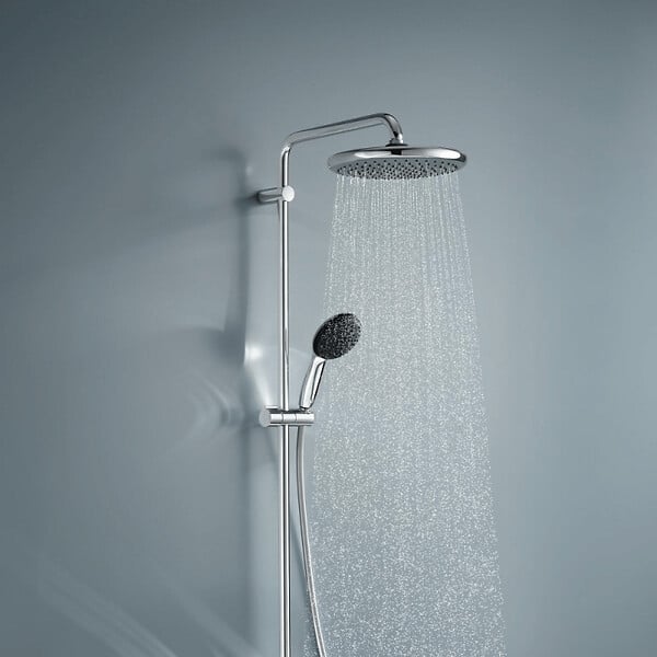 GROHE - Colonne bain douche thermostatique Vitalio Start System Chromé - large