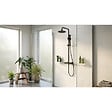 SWISS AQUA TECHNOLOGIES - Basic ensemble de douche avec mitigeur thermostatique, douche de tête, douchette à main, noir mat (SATSSTKEBC) - vignette