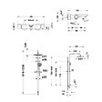 DURAVIT - Pack mitigeur bain douche thermostatique Wave + colonne Shower system Reno - vignette
