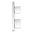 GROHE - Grohtherm Cube mitigeur thermostatique 2 sorties avec inverseur douche de tête / douchette, chrome (24154000) - vignette