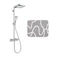 HANSGROHE - Hansgrohe Set de douche Crometta E 240 + cadeau gratuit tapis de salle de bain, gris (27271000-8SE) - vignette