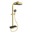 JACOB DELAFON - Colonne de douche thermostatique Grands Boulevards avec tablette en verre laiton brossé - vignette