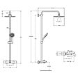 JACOB DELAFON - Colonne bain douche thermostatique July+ chromé - vignette
