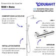 DURAVIT - Pack mitigeur de douche thermostatique 1000 + colonne Shower system Reno - vignette