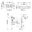 DURAVIT - Pack mitigeur de douche thermostatique 1000 + colonne Shower system Reno - vignette