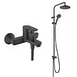 HANSGROHE - Pack mitigeur bain douche mécanique Vernis Blend + colonne Vernis Blend 200 noir mat - vignette