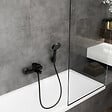 HANSGROHE - Pack mitigeur bain douche mécanique Vernis Blend + colonne Vernis Blend 200 noir mat - vignette