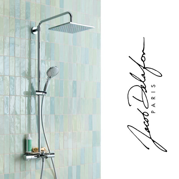 JACOB DELAFON - Colonne bain douche thermotastique July+ chromé - large