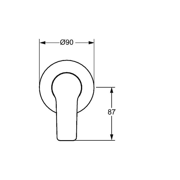 HANSA - TWIST Set de montage avec unité fonctionnelle Robinetterie de douche monocommande pour corps encastrable (49777003) - large