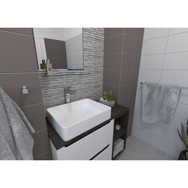 SIKO - Multi set de deux crochets de salle de bain, chrome (ELEMULTI-SET1) - large