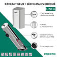 PRESTO - Pack mitigeur infrarouge avec robinet d'arrêt + Sèche-main Linea Chromé - vignette