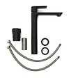 CERAMIA - Neo mitigeur de lavabo sans vidage, noir mat (SIKOBSLNEO285C) - vignette
