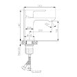 CERAMIA - Neo mitigeur de lavabo sans vidage, chrome (SIKOBSLNEO271) - vignette