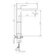 CERAMIA - Neo mitigeur de lavabo sans vidage, chrome (SIKOBSLNEO285) - vignette