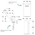PRESTO - Pack mitigeur infrarouge avec robinet d'arrêt + Sèche-main Linea Or brossé - vignette