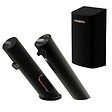 PRESTO - Pack mitigeur infrarouge avec robinet d'arrêt + Distributeur de savon infrarouge + Sèche-main Linea Noir mat - vignette