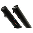 PRESTO - Pack mitigeur infrarouge avec robinet d'arrêt + Distributeur de savon infrarouge Linea Noir mat - vignette