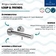 VILLEROY ET BOCH - Mitigeur lavabo mural  Loop & Friends chromé - vignette
