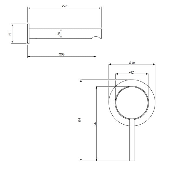 VILLEROY ET BOCH - Mitigeur lavabo mural  Loop & Friends chromé - large