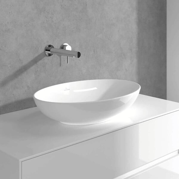 VILLEROY ET BOCH - Mitigeur lavabo mural  Loop & Friends chromé - large