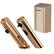 PRESTO - Pack mitigeur infrarouge avec robinet d'arrêt + Distributeur de savon infrarouge + Sèche-main Linea Cuivre brossé - vignette
