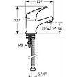JIKA (GROUPE ROCA) - Jika Talas mitigeur de lavabo sans vidange chrome H3111N10041101 - vignette