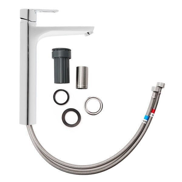 VITRA - Flow mitigeur lavabo XL 29,2 cm, à levier, sans vidage, chrome (A43014) - large