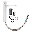 VITRA - Flow mitigeur lavabo XL 29,2 cm, à levier, sans vidage, chrome (A43014) - vignette
