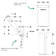 PRESTO - Pack mitigeur infrarouge avec robinet d'arrêt + Sèche-main Linea Noir mat - vignette