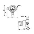 PRESTO - Mitigeur centralisé Prestotherm - 55l/min à 3 bar - Entrées et sorties G 3/4" - vignette