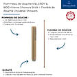VILLEROY ET BOCH - Pommeau de douche Verve Showers Stick + Flexible de douche Universal Showers 160 cm Or brossé - vignette