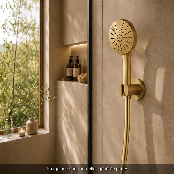 GROHE - Douchette Vitalio Joy+ 120 + Flexible 175 cm Cool Sunrise - large